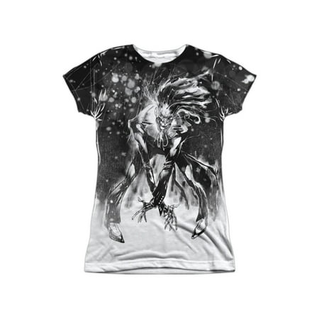 Front Junior Baby Doll T-shirts - JLA DC Comics Justice League Rag Doll Joker Sketch Juniors Front Print T-Shirt