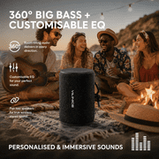 VILINICE Portable Bluetooth Speaker, IPX7 Waterproof Wireless Speaker, Bluetooth 5.0, TWS Mini Speaker for Home/Party/Outdoor/Travel/Gifts, Black