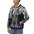 thumbnail image 3 of Kdxio Indian Elephant Print Men Hoodies Casual Hoodies for Men with Zip Pockets Full Zip Long Sleeve Sweatshirt Sports Hooded Jacket-Small, 3 of 5