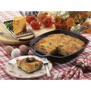 Lodge Cast Iron Logic L8SQ3 Pre-Seasoned Cast Iron Square Skillet 10 1/2