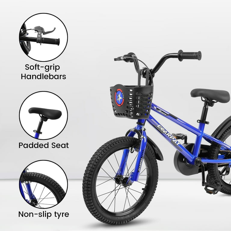 Ambifirner 14 Inch Kid s Bike with Training Wheels Kickstand Perfect for Rider Height 36 52 Inch Children Bicycle for Boys Girls Age 5 8 Years