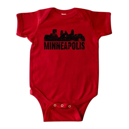 

Inktastic Minneapolis Skyline Grunge Gift Baby Boy or Baby Girl Bodysuit