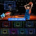 thumbnail image 3 of Indoor Basketball Hoop with LED Lights & Scoreboard,  Basketball Set for Kids Ages 5-12, Foldable Design for Home & Office, 3 of 6