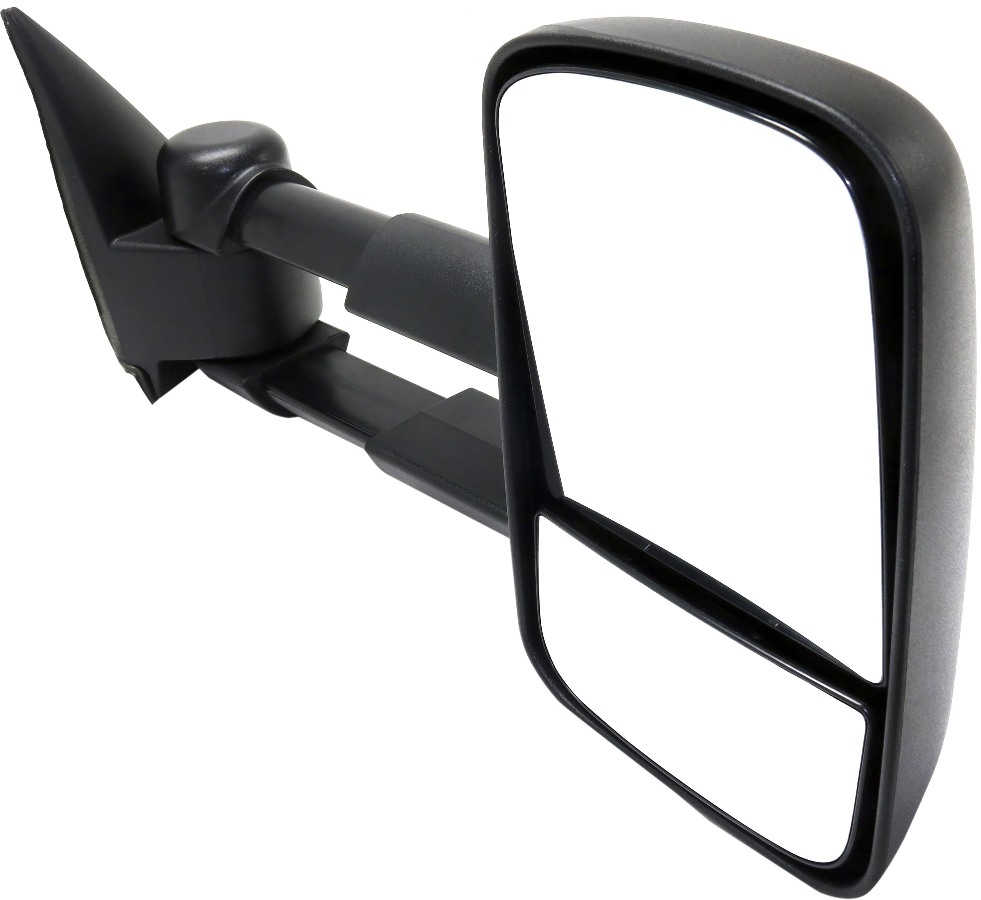 Kool Vue Towing Mirror Compatible With 2000, 2002-2006 Cadillac Escalade 2007 Chevrolet Silverado 1500 Classic Right Passenger Side w/ Blind Spot Corner Glass Textured Black