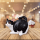thumbnail image 5 of Porta pañuelos con forma de trasero de gato - Caja de pañuelos cuadrada con tapa de gato atigrado naranja - Lindos accesorios de baño - Dispensador de pañuelos de resina A, 5 of 6