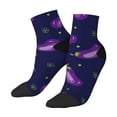 thumbnail image 2 of Bingfone Eggplant Design Patterned Men'S Women'S Casual Cotton Socks, 2 of 9
