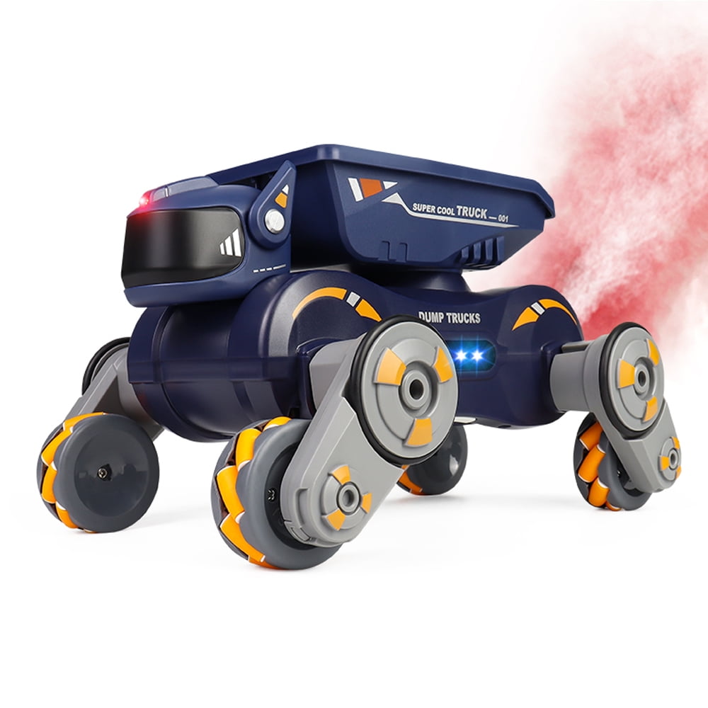 4WD Robot Dog Toys for Boys Girls, Remote Control Car for Kids Ages 5-7, 360° Rolling RC Car Stunt Kids Toy with Light Music Gesture Sensing Trucks for 8-12 Birthday Gift