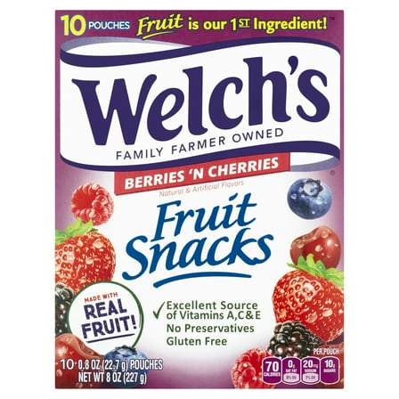Welch's Berries And CHerries Fruit Snacks