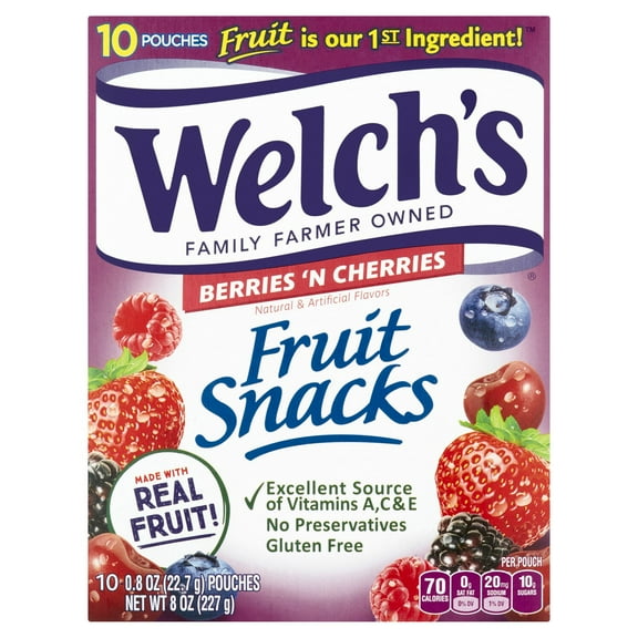 Welch's Berries And CHerries Fruit Snacks