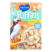 Barbara's Gluten-Free Puffins Cereal, Honey Rice, 10. Oz, Pack of 12