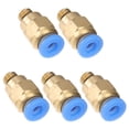 thumbnail image 2 of MasteelfCA 5 PCS PC4-M6 Pneumatic Straight Fitting for 4mm OD RepRap 3D Printer Bowden Tubing or other use, 2 of 8