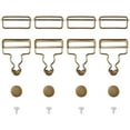 thumbnail image 1 of Buttons and Fasteners for DIY Projects – 4 Sets Overall Buckles Metal Suspender Replacement Buckles for Bib Pants Backpack Accessories, 1 of 7