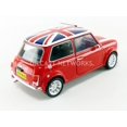 thumbnail image 6 of Mini Cooper 1.3i Sport Pack Red with White Stripes and UK Flag on Top 1/18 Diecast Model Car by Solido, 6 of 7