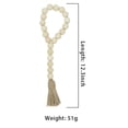 thumbnail image 5 of Dragonus Long Wood Bead Garland Farmhouse Rustic Country Beads with Tassles Home Decor, 5 of 5