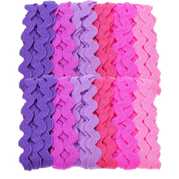 FUEENIRVA Decorative Sewing Trim Ribbon Polyester Multi-Colored 2Pcs 35.37X0.20X0.04in