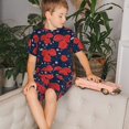 thumbnail image 6 of JUNZAN Rose Flower for Boys Girls Pajama Sets Toddler Sleepwear Summer Jammies 2pcs PJs, 6 of 7
