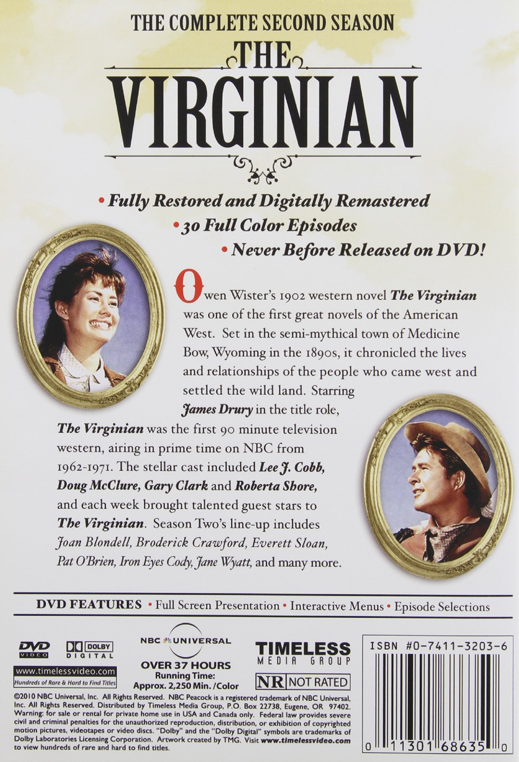 Shout! Factory, The Virginian: Complete Second Season DVD, 10 DVDs