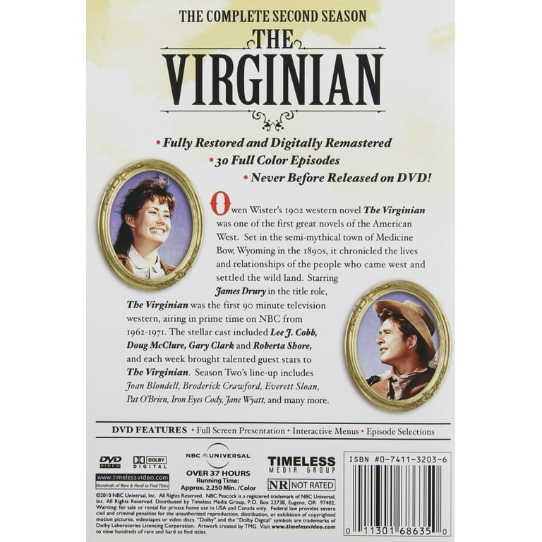 The Virginian: The Complete Second Season (DVD), Timeless