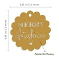 thumbnail image 6 of Inkdotpot 100 Pack Real Silver Foil Paper Tags Merry Christmas Favor Hang Tags, 6 of 7