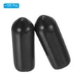 thumbnail image 3 of Uxcell 5MM Vinyl Rubber End Caps, 100 Pack Round Bolt Screw Covers Caps for Metal Tubing Bolts, Black, 3 of 7