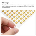 thumbnail image 4 of Unique Bargains 512 Pcs Heart Rhinestone 6mm Self Adhesive Gems Stickers Jewelry Stickers for Arts & Crafts, DIY Gold, 4 of 5