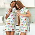 thumbnail image 4 of Lsque Happy Easter Rabbit Pattern Nightgowns for Women Sleep Shirts Short Sleeve Nightshirt Pullover Nightdress Soft Sleepwear Relaxed Fit Nightdress, 4 of 6