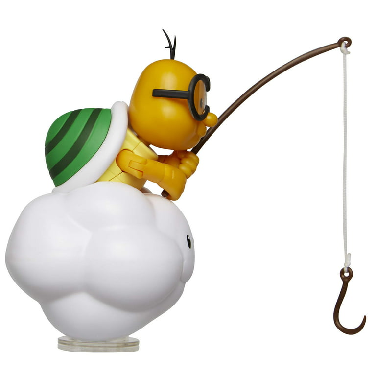 Super Mario Lakitu 4 Inch Action Figure with Fishing Pole