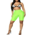 thumbnail image 3 of Ladies Womens Mens Cycling Shorts Dancing Neon Super Stretch Shiny High Waist, 3 of 4