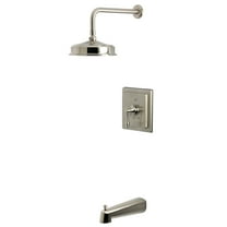 Kingston Brass KB5898AL Revival Single-Handle Pressure Balanced Tub and Shower Faucet, Brushed Nickel