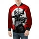 thumbnail image 4 of Chaqueta de primavera y otoño para hombre, con estampado 3D de máscara de samurái Oni y tatuaje, con cremallera por todas partes, chaquetas de bombardero para hombre, abrigos casuales unisex, ropa gen, 4 of 4