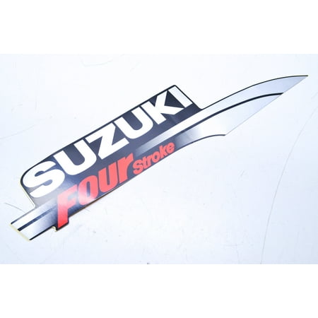 - Suzuki 61443-91J20 Engine Cover Stripe Four Stroke Decal QTY 1