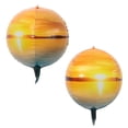 thumbnail image 4 of de papel de aluminio de 22 pulgadas, 2 uds., accesorios para para suministros de decoración de fiestas Amanecer de oro amarillo, 4 of 5