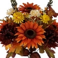 thumbnail image 2 of Nvzi 5-piece set of light brown artificial sunflowers -12.2 x 5.91 inches, outdoor flowerpot decoration, home and holiday party dining table center decoration, 2 of 5