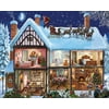 White Mountain Puzzles Christmas House - 1000 Piece Jigsaw Puzzle