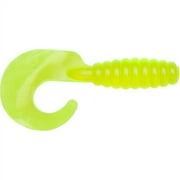 YUM Grub Soft Plastic 3" Chartreuse 15 Count
