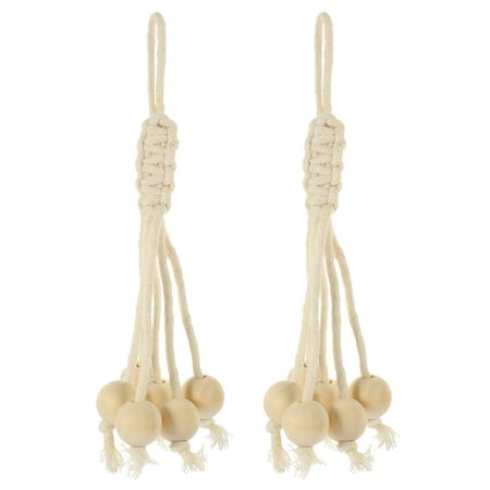 

Yongwei Banana Rack Simple Banana Rack Fresh Keeping Cotton Rope Banana Hanger with Wooden Bead