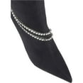 thumbnail image 3 of Women's Fashion Rhinestone Crystal Knee High Boots Pointed Toe Stiletto High Heel Boot, 3 of 4