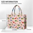 thumbnail image 3 of Large Capacity Tote Bag,Pink Dinosaur and Rainbow Pattern Handbag Fashion Luxury Tote Bag,15.7"x13"x 5.1" Inches,Laptop Compatible, 3 of 6