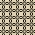 thumbnail image 1 of Ahgly Company Indoor Square Patterned Vanilla Gold Area Rugs, 5' Square, 1 of 6