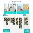 thumbnail image 7 of Window Privacy Film Tropical Leaves Floral Stained Glass Window Film Decorative Sun Block Window Cover Summer Botanical Flowers Plants Window Clings Static Adhesive Sticker for Bathroom 23.6"x59", 7 of 7