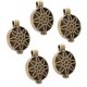 thumbnail image 1 of Collar con colgante abstracto de mapa del mundo Yashi con dijes de oro, 1 of 5