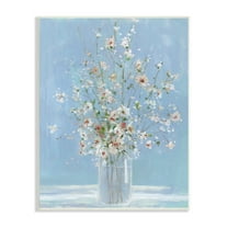 Stupell Industries Delicate Flower Blossoms Ikebana Arrangement Vase , 13 x 19, Design by Sally Swatland