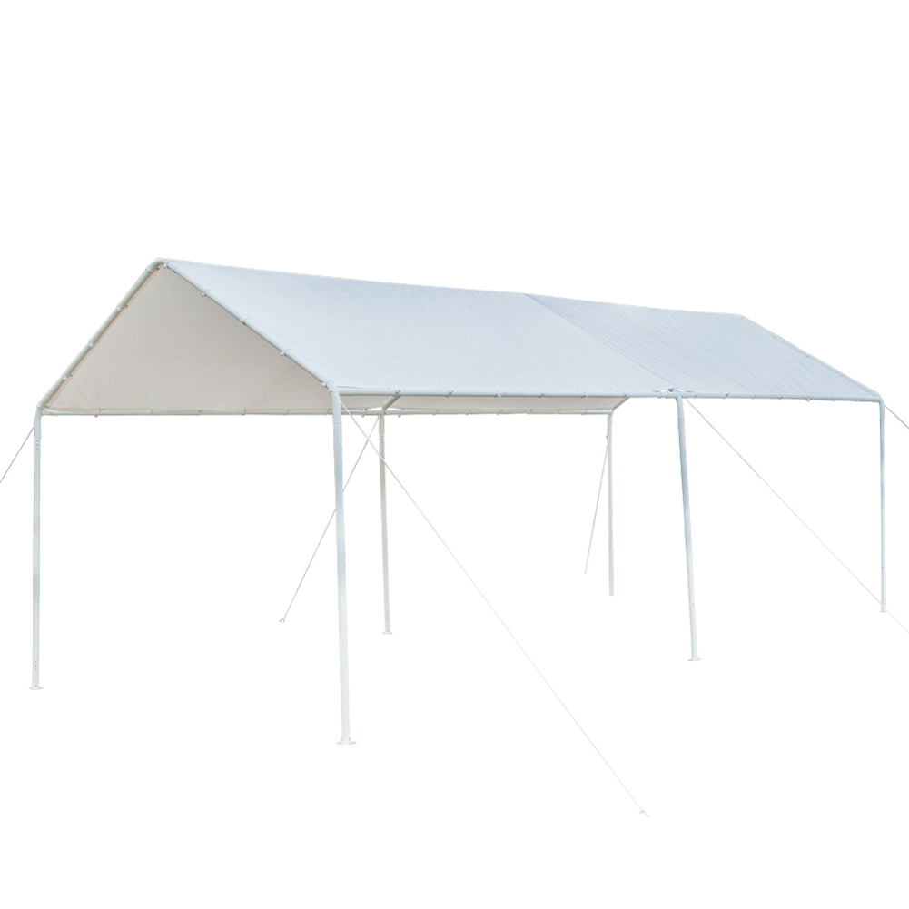 Kadyn 3x6 Carport Car Canopy, Versatile Shelter Car Shed with 6 Foot Tubes, PE Fabric Carport Car Canopy for outdoor, White