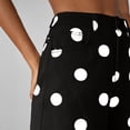 thumbnail image 6 of Guieoi High Rise Jeans for Women Polka-Dot Extra-Long Floor-Sweeping Stretchy Denim Pants with Pockets Trousers Clothing Black XL, 6 of 8