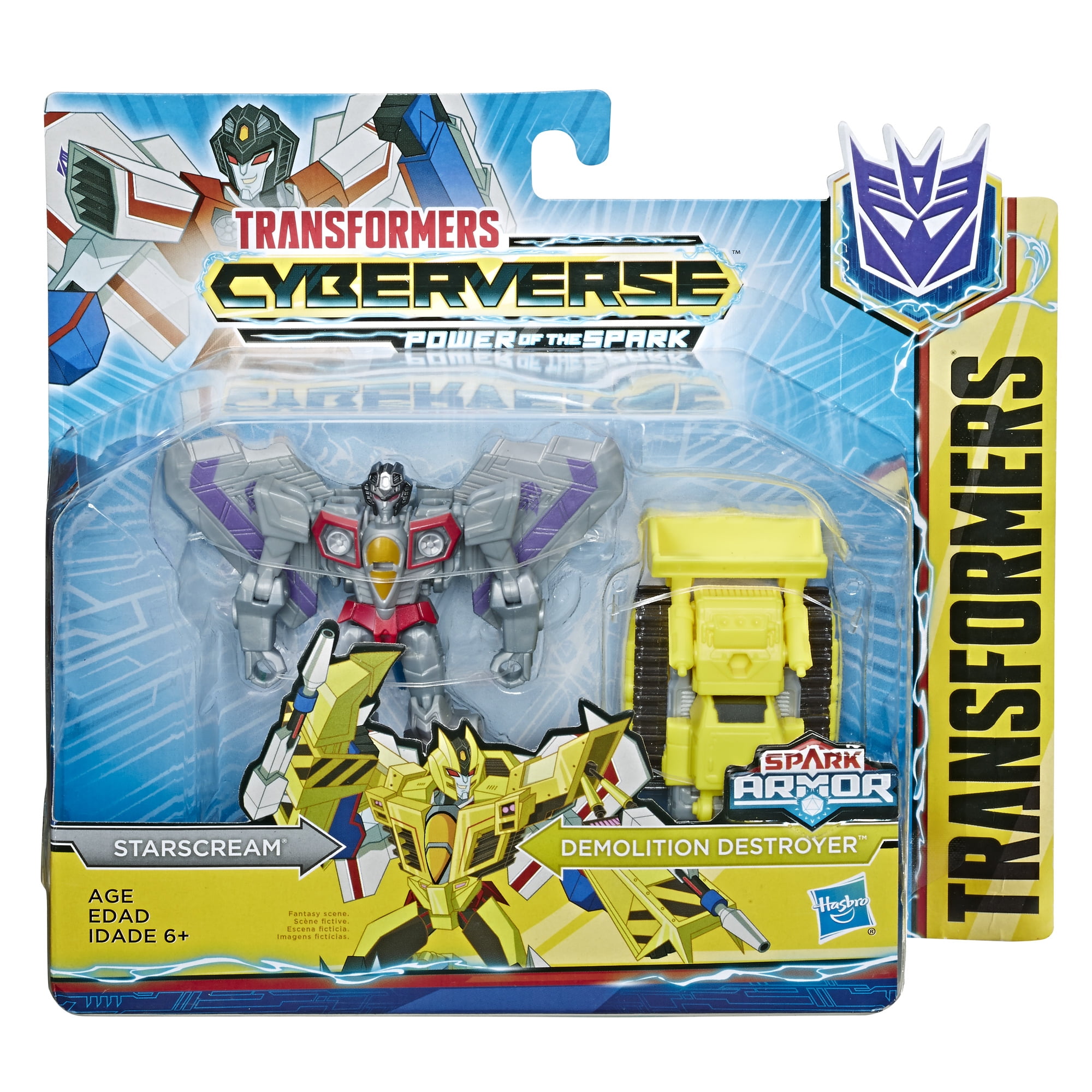 Hasbro Transformers Cyberverse Scout Class Starscream Action Figure in stock 