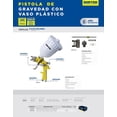 thumbnail image 2 of Pistola Gravedad para Pintar SURTEK PPG1 50psi Vaso Plastic 600ml, 2 of 3