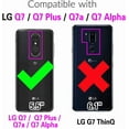 thumbnail image 2 of REQO Phone Case for LG Q7 Q7+ Plus 7Q Alpha with Tempered Glass Screen Protector Cover and Slim Thin Soft TPU Mobile Rugged Cell Accessories Protective LGQ7+ Q7plus Q7a Women Men Carbon Fiber Red, 2 of 9