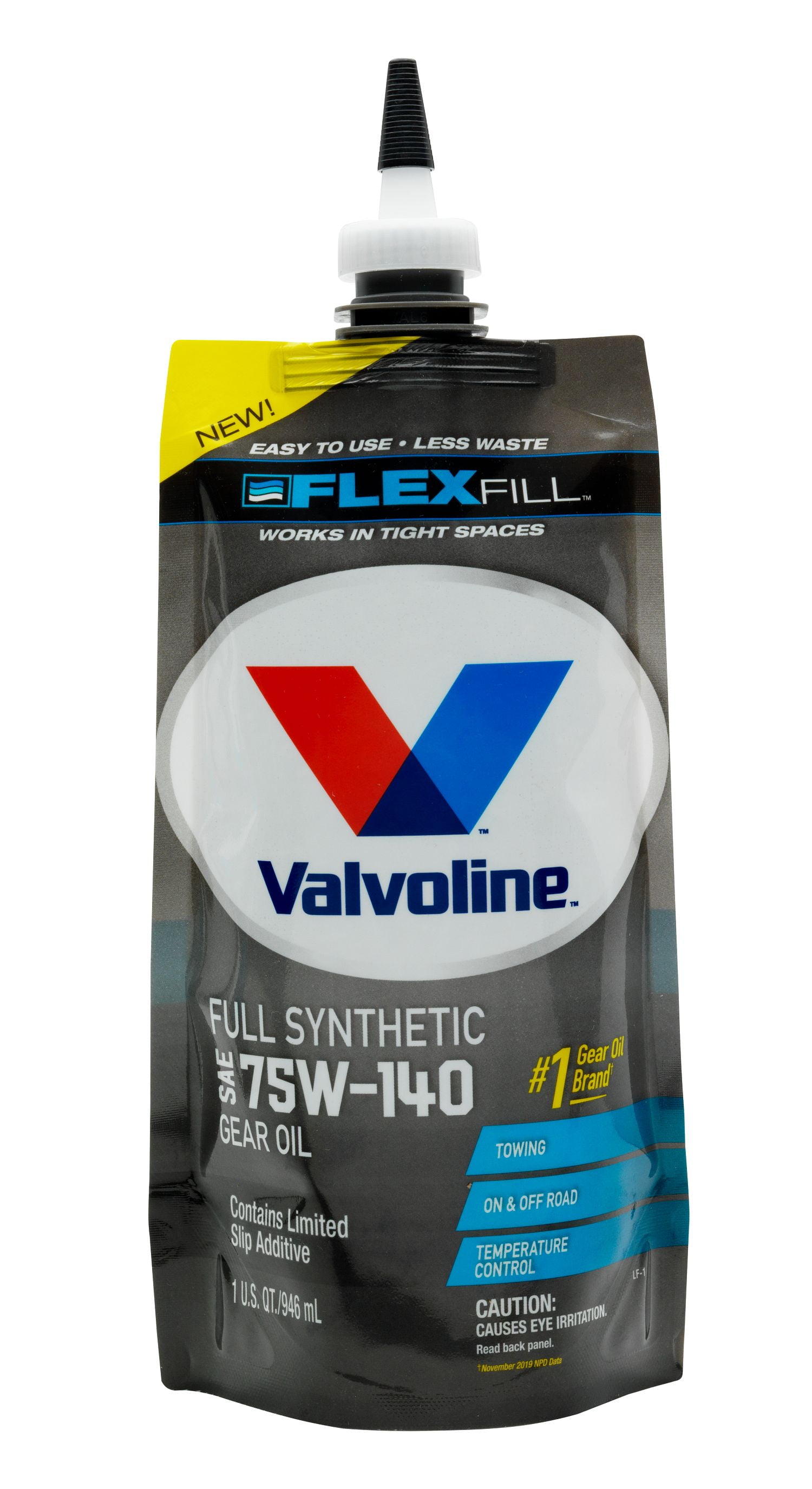 Valvoline Flex Fill SAE 75W-140 Full Synthetic Gear Oil 1 QT Squeeze Pouch