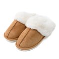 thumbnail image 5 of JACKSHIBO Men's Women's Slippers Faux For Fluffy Collar Microsuede Winter Warm Indoor Anti-Slip Plush Slippers, 5 of 5