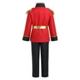 thumbnail image 6 of IBTOM CASTLE Boys Prince Charming Costume Halloween Cosplay Dress up Birthday Party Medieval Royal Prince Outfits for Toddler Child 3-4 Years Red+Black 4pcs, 6 of 8